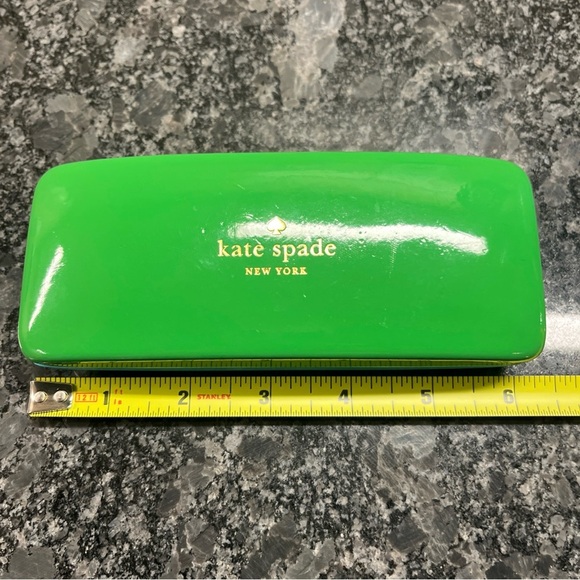 Kate Spade New York Sunglass/Eyeglass Hard Case Blue and Green - Picture 6 of 7
